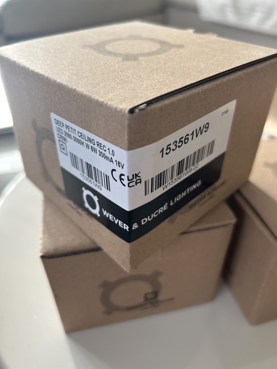 Image 1 of 3x nouveaux spots encastrés Wever & Ducré, type Deep Petit 1.0