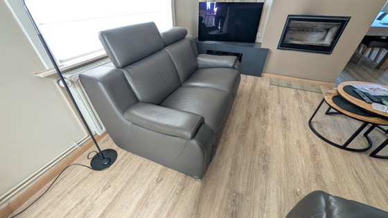 Image 1 of Italienische LAS Celio Ledercouch – elektrisch verstellbar, Top-Zustand