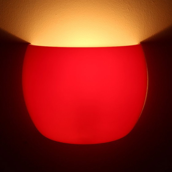 Image 1 of Applique murale vintage rétro en verre