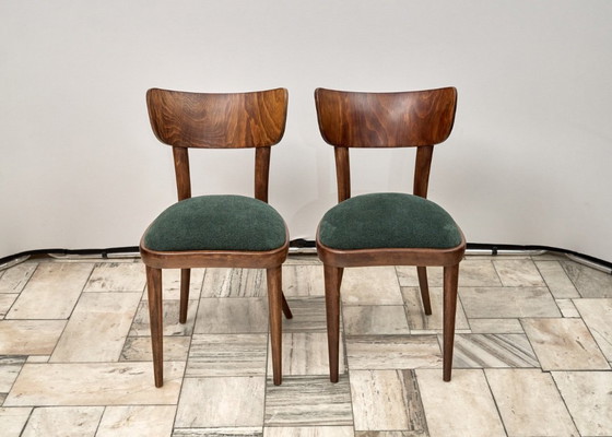 Image 1 of Satz von 4 Thonet-Stühlen, 1950er Jahre, Tschechoslowakei