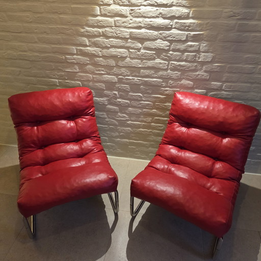 Deux rares chaises vintage IKEA Pixi (1970) - Design Gillis Lundgren