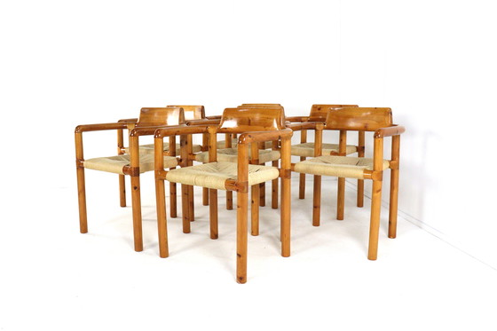 Image 1 of Set 7 Stoelen Eetkamestoelen in Stijl van Daumelier