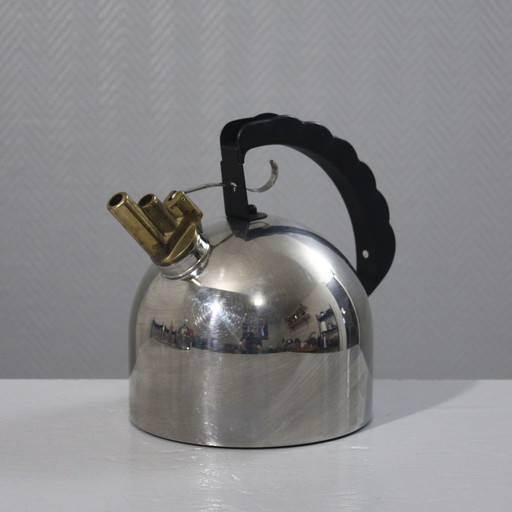 Richard Sapper & Alessi - Kettle 9091 design 1985 vintage edition Copper base