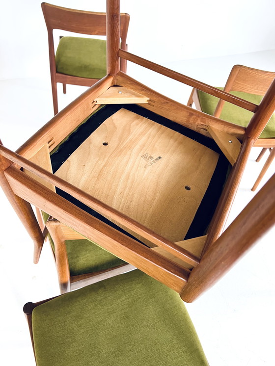 Image 1 of 8x Henning Kjærnulf restaurado, Korup Stolefabrik '60