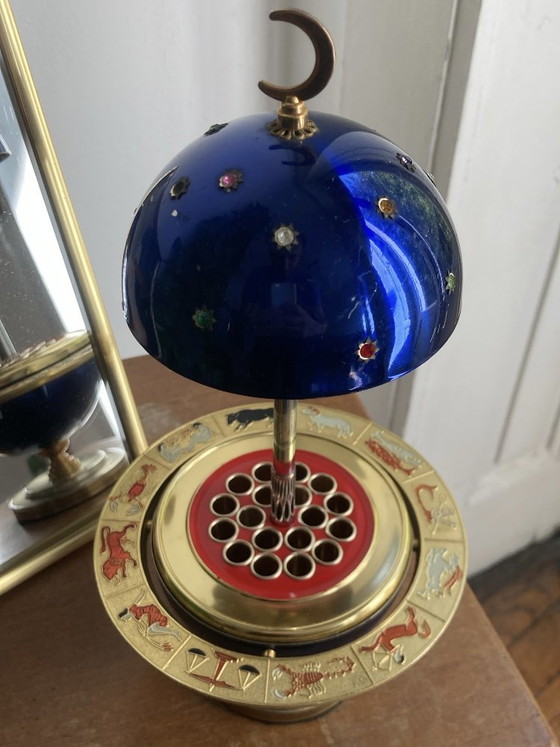 Portasigarette pianeta blu con zodiaco – Oggetti decorativi, Metallo (photo 4 of 8)