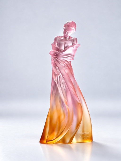 Daum - Beeldhouwkunst, L'hiver en Soi - 35 cm - Kristal