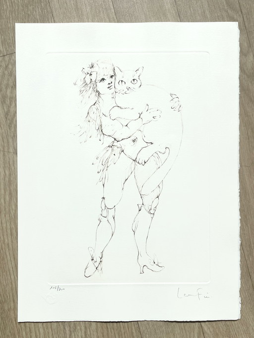 Leonor Fini, Zeldzame litho op Arches papier, Circa 1980