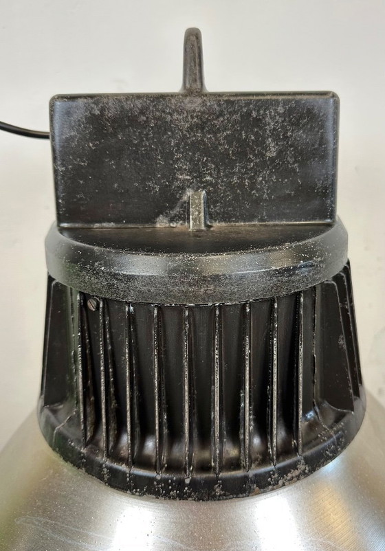 Image 1 of Große industrielle Aluminium-Pendelleuchte von Elektrosvit, 1960er Jahre
