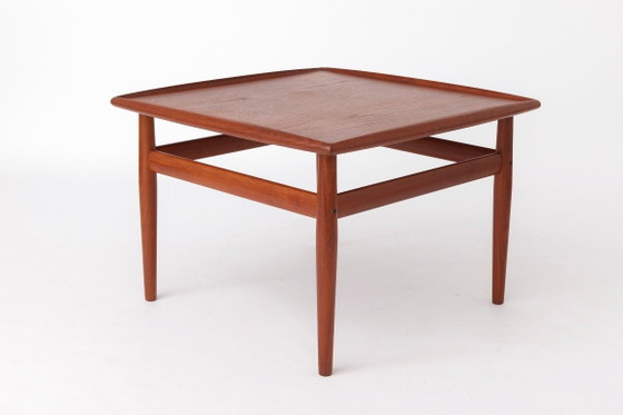 Grete Jalk pour Glostrup Table d'Appoint Danoise en Teck, années 60, Design Scandinave Mid-Century Moderne (photo 6 of 11)