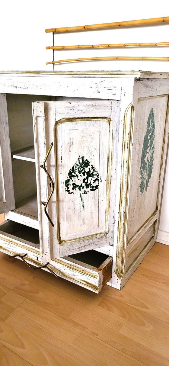 Image 1 of Elegant small patinated sideboard