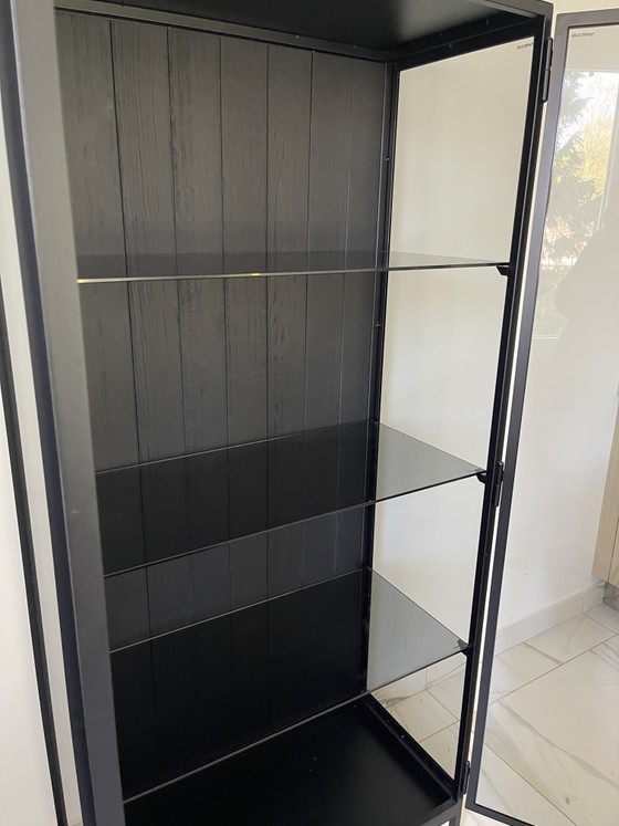 Image 1 of Anders Kleiderschrank aus schwarzem Rauchglas 87x180