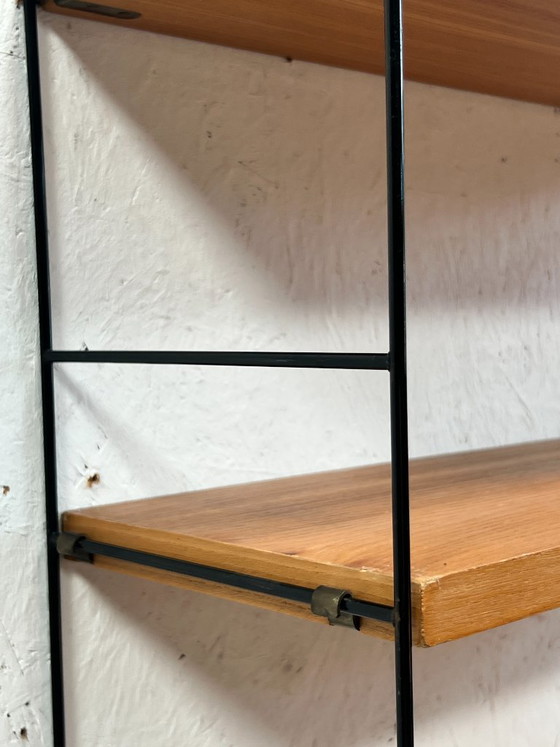Mobiletto/appendiabiti da parete vintage con corde, Svezia, anni '70 – String, Scaffali a muro, Wood (photo 5 of 12)