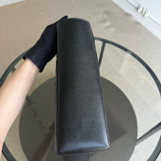 Image 1 of Chanel PST Petite Shopping Tote XL - Extra Large Caviar Grained Calfskin Black Silver Hardware Series 16
