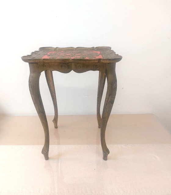 Tavolini impilabili fiorentini, Italia 1950, firmati. – Plastic, Wood (photo 11 of 15)