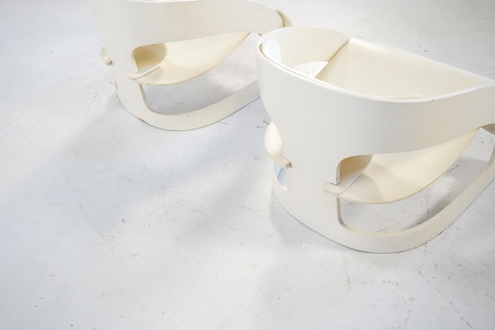 Image 1 of Pair of Model 4801 Lounge Chairs by Joe Colombo for Kartell, Italy 1960s