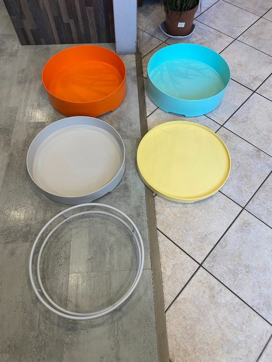 Image 1 of IKEA PS 2014 round coffee table with multiple modular tiers