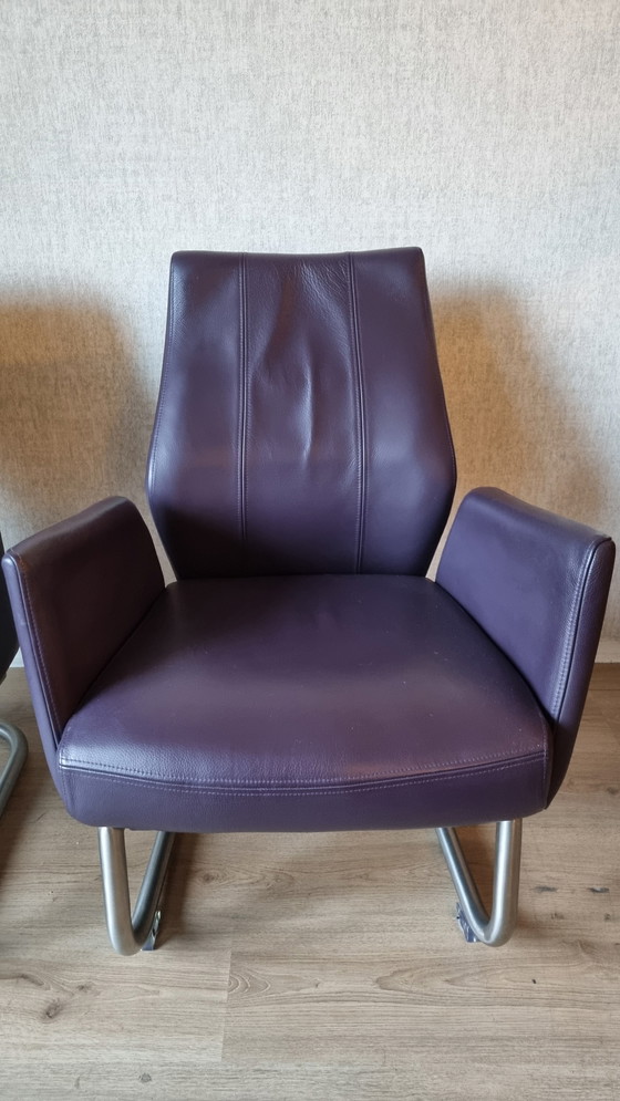 Image 1 of Sillas con estructura tubular en cuero