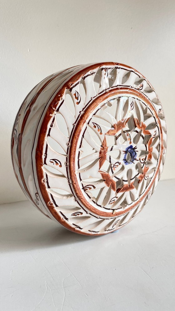 Image 1 of Applique artisanale CéRAMIQUE CENTRE BLEU