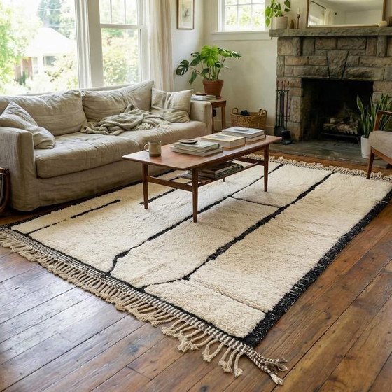 Image 1 of Authentischer traditioneller Berberteppich, handgewebt, Größe 200 x 300 cm