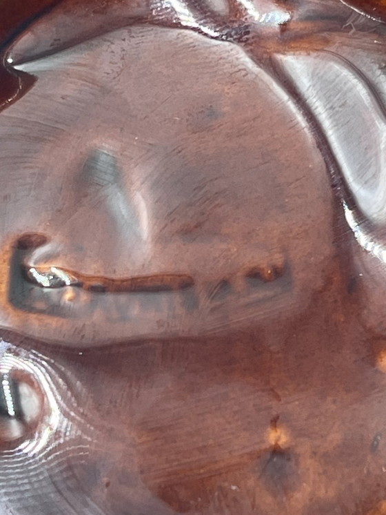 Image 1 of Vassoio portaoggetti con foglie autunnali di Vallauris