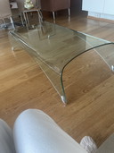 Mesa de centro de diseño de vidrio Fiam