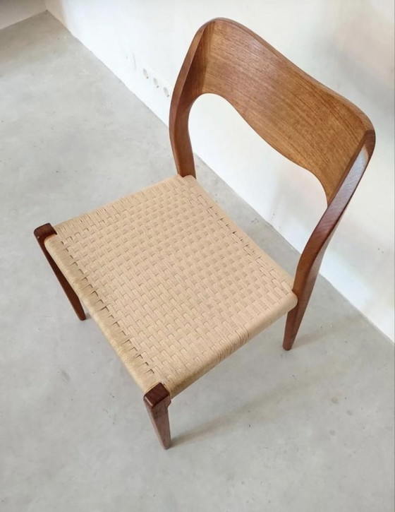 4 Sedie da pranzo danesi Modello No.71 - Niels O. Møller – Niels Otto Møller, Wood (photo 7 of 10)