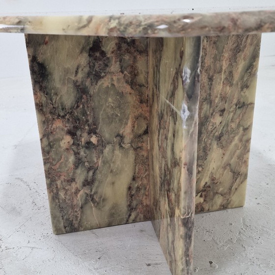 Image 1 of Italienischer Marmor-Couchtisch oder Beistelltisch, 1970er Jahre