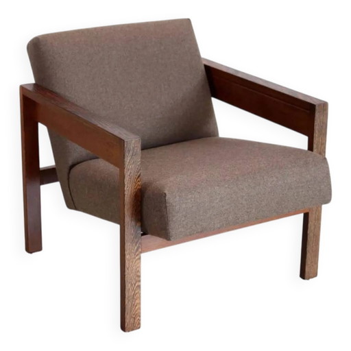 Hein Stolle für 't Spectrum Wenge-Holzsessel Modell SZ25 / SZ80 – fauteuils, Wood, Mid Century Modern