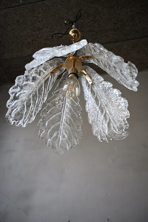 Image 1 of Lámpara de araña italiana Sylcom Light de cristal de Murano.