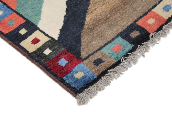 Image 1 of Original Persian carpet Gabbeh Ghashghai oriental carpet 162 cm x 114 cm old natural