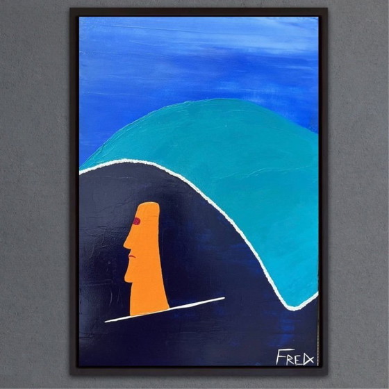 Image 1 of Acrylic on stretched canvas 55x38cm.