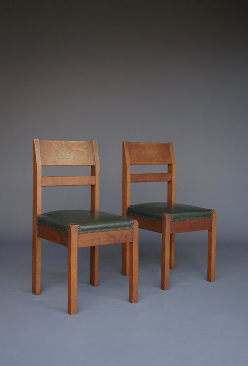 2 rare Modernist Side Chairs by Piet Klaarhamer, 1917