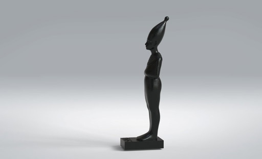 Statue égyptienne en bois moderne et unique
