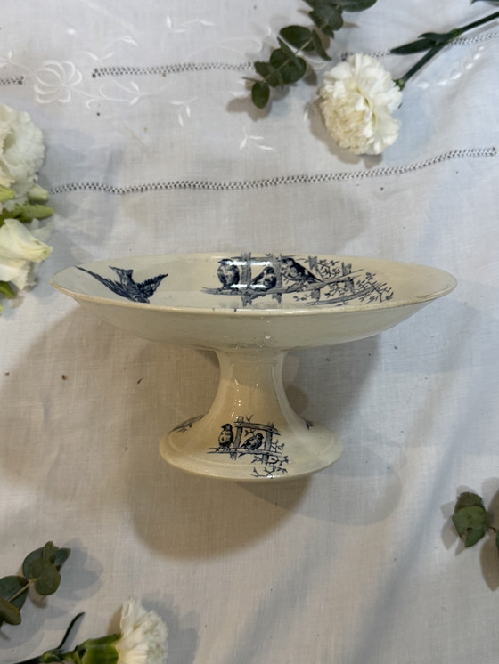 Image 1 of Compotier hirondelle vintage Gien