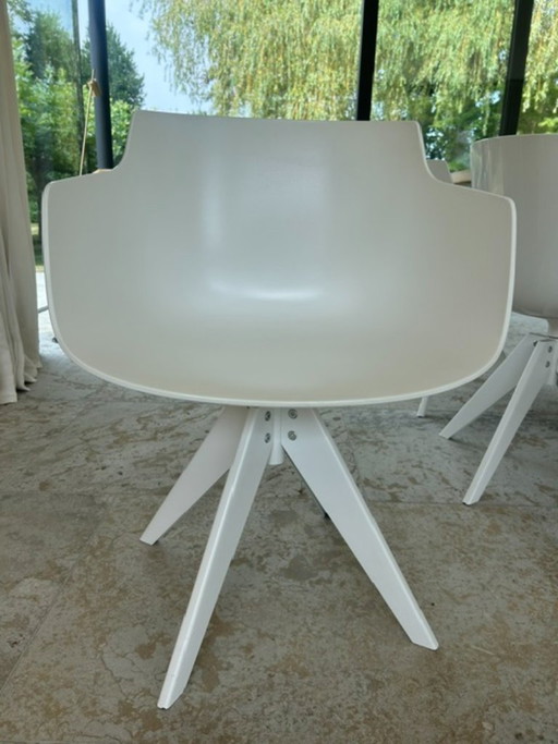 Chaises MDF Italia flow slim ARMCH 8 avec coussins (marque MDF)