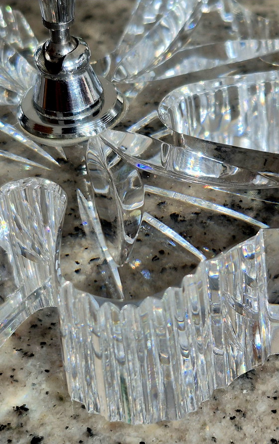 Image 1 of Waterford Kristallen Penhouder Penhouder Klaver Kristalglas