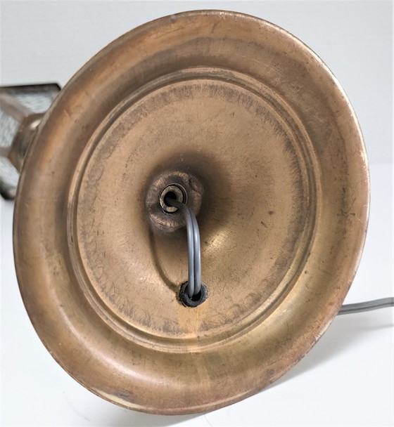 Image 1 of messing lantaarnlamp vintage glas
