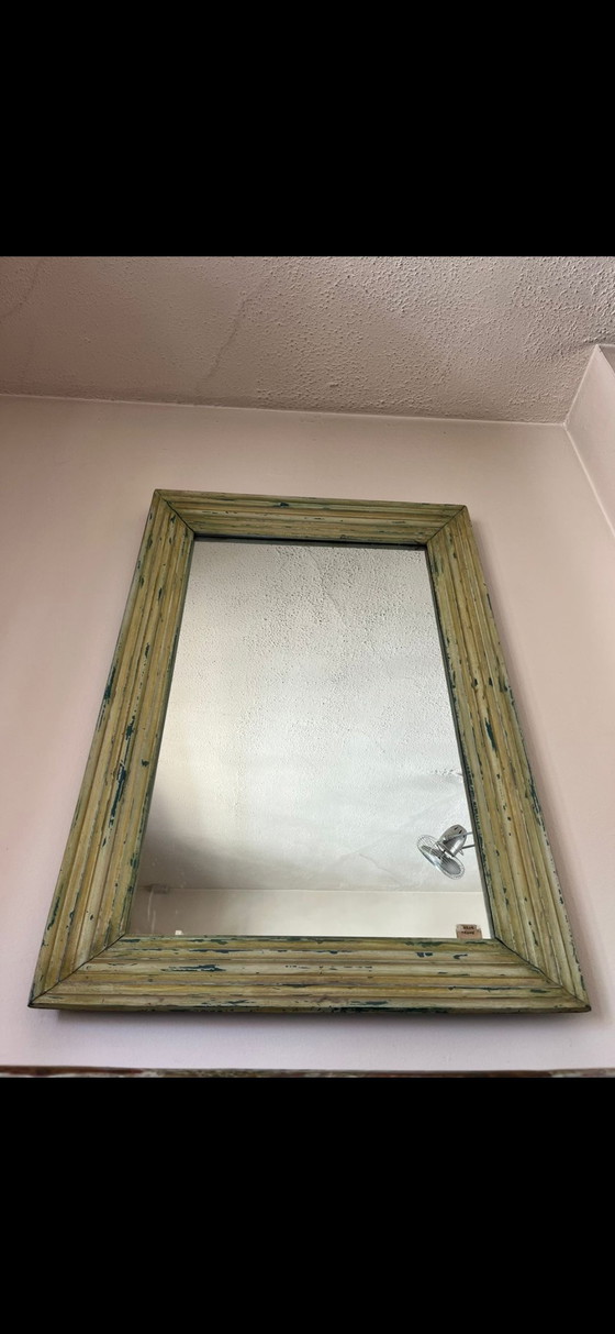 Image 1 of Specchio da parete antico brasiliano - Verde Antigo