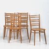 Sedie da pranzo vintage (c.1950). Set di 4 pezzi #3 – Wood, Retro (photo 8 of 9)