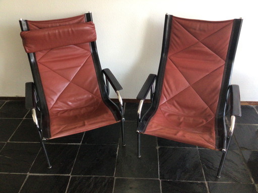 2 lounge stoelen Hans Eichenberger voor Strässle International
