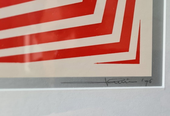 Image 1 of Serigrafia Op Art limitata di Dirk Huizer, 1976