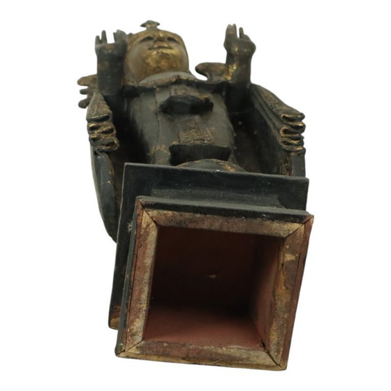 Image 1 of Buddha enorme in legno dorato 135 cm
