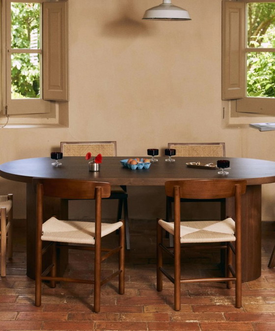 Image 1 of Alba chair in wood and rope – natural/Scandinavian style