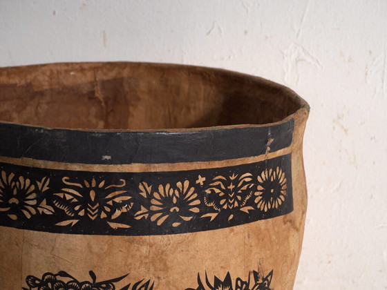 Antiker chinesischer Papier-mâché-Behälter – China, ca. 1900 – Dekorative Objekte, Paper, Rustic (photo 11 of 40)