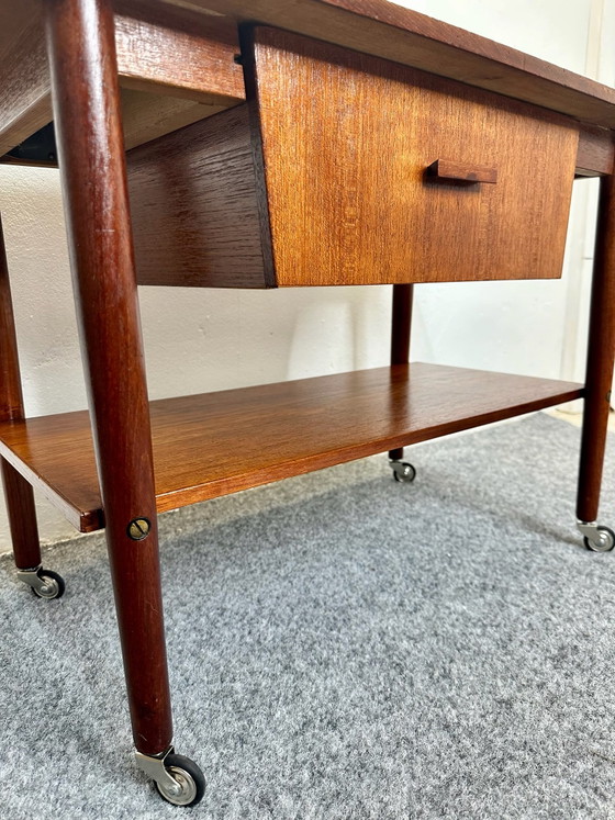 Tavolino in teak Mid Century Design danese anni '50 '60 Vintage, Tavolini, Legno, Marrone (foto 5 di 13)