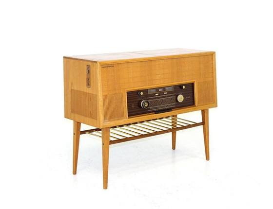 Philips Radio Meubel Type F6S 04AR, jaren 50, tv-meubelen, Metaal, Vintage (foto 7 van 7)
