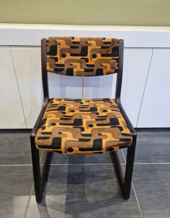 Image 1 of Juego de 4 sillas trineo Baumann, década de 1970

