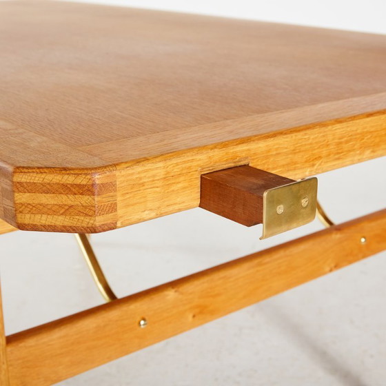 MK11217 Restored Oak Dining Table – Wood (photo 8 of 14)