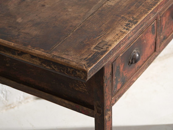 Consolle cinese antica con cassetti in legno laccato – Cina, circa 1900 – Console, Iron, Industrieel (photo 16 of 40)