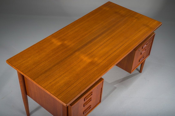 Image 1 of Modern Danish Teak Desk, 1950s